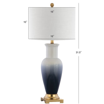 Dip Dye 31.5" Ceramic LED Table Lamp - JONATHAN Y
